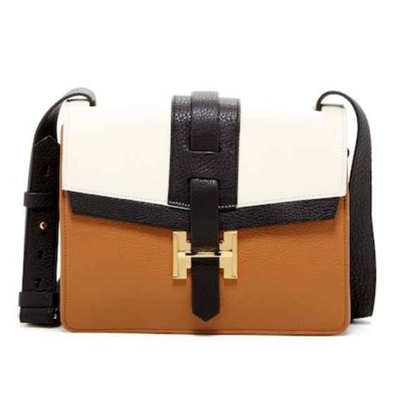 Halston Heritage Handbags - Halston Heritage Flap Shoulder Bag Tan Multi
